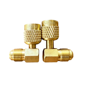Переходник угловой 90°; 5/16"Mх1/4"F, с R410А на R22, упак. 2 шт. LT-AD78